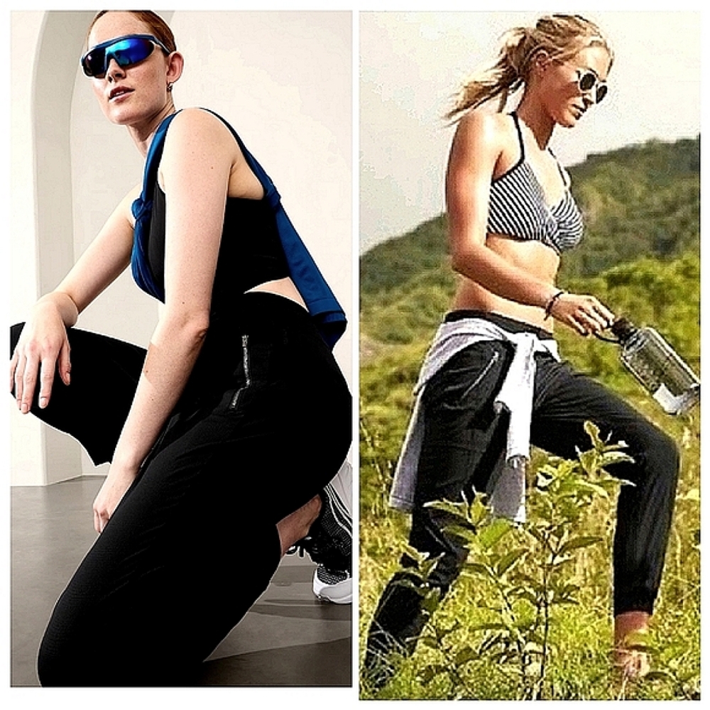 Athleta Black Track Pants & Joggers